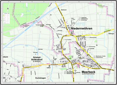 preview one of Wenschow Schulumgebungskarte PLZ 31715 Meerbeck