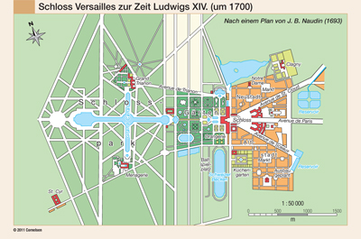 preview one of Schloss Versailles zur Zeit Ludwigs XIV. (um 1700)