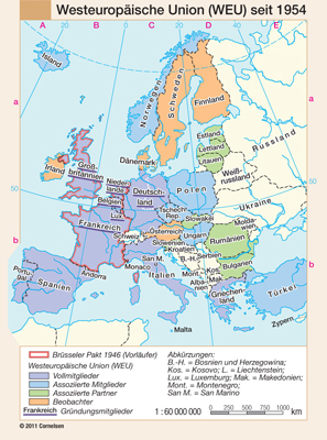 preview one of Westeuropäische Union (WEU) seit 1954