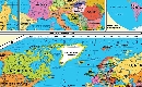 detail 1 of XXL 7 Karten in einer! - Die Erde, Europa u. Deutschland pol.