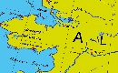 detail 2 of XXL/1,80 Meter - Alaska - Hawaii politisch, laminiert