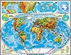 XXL/1,80 Meter - Welt physisch, Relief-Optik, laminiert - Advanced