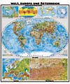 XXL Welt physisch mit Beikarten Europa / sterreich