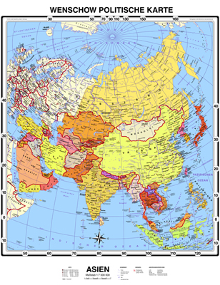 preview one of XXL Asien politisch by Wenschow (2015)