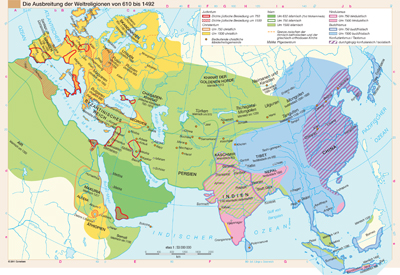 preview one of Die Ausbreitung der Weltreligionen von 610 bis 1492